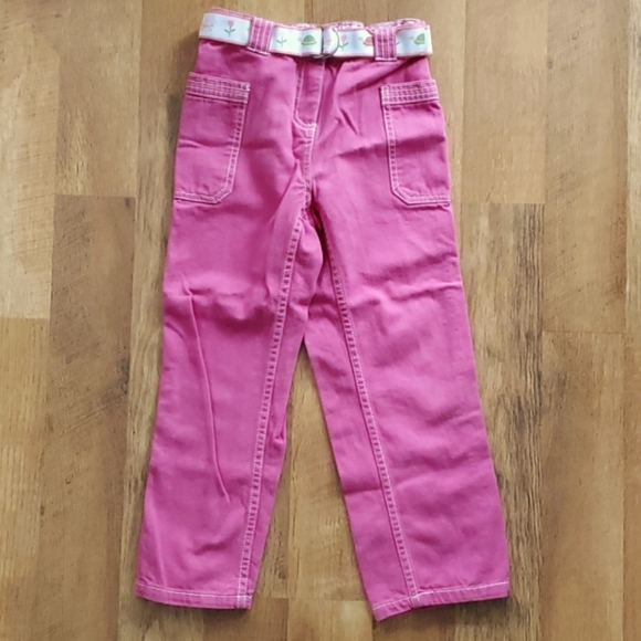 Hanna Andersson Other - Hanna Andersson Girls Pink Dwnim Pants Size 6-7